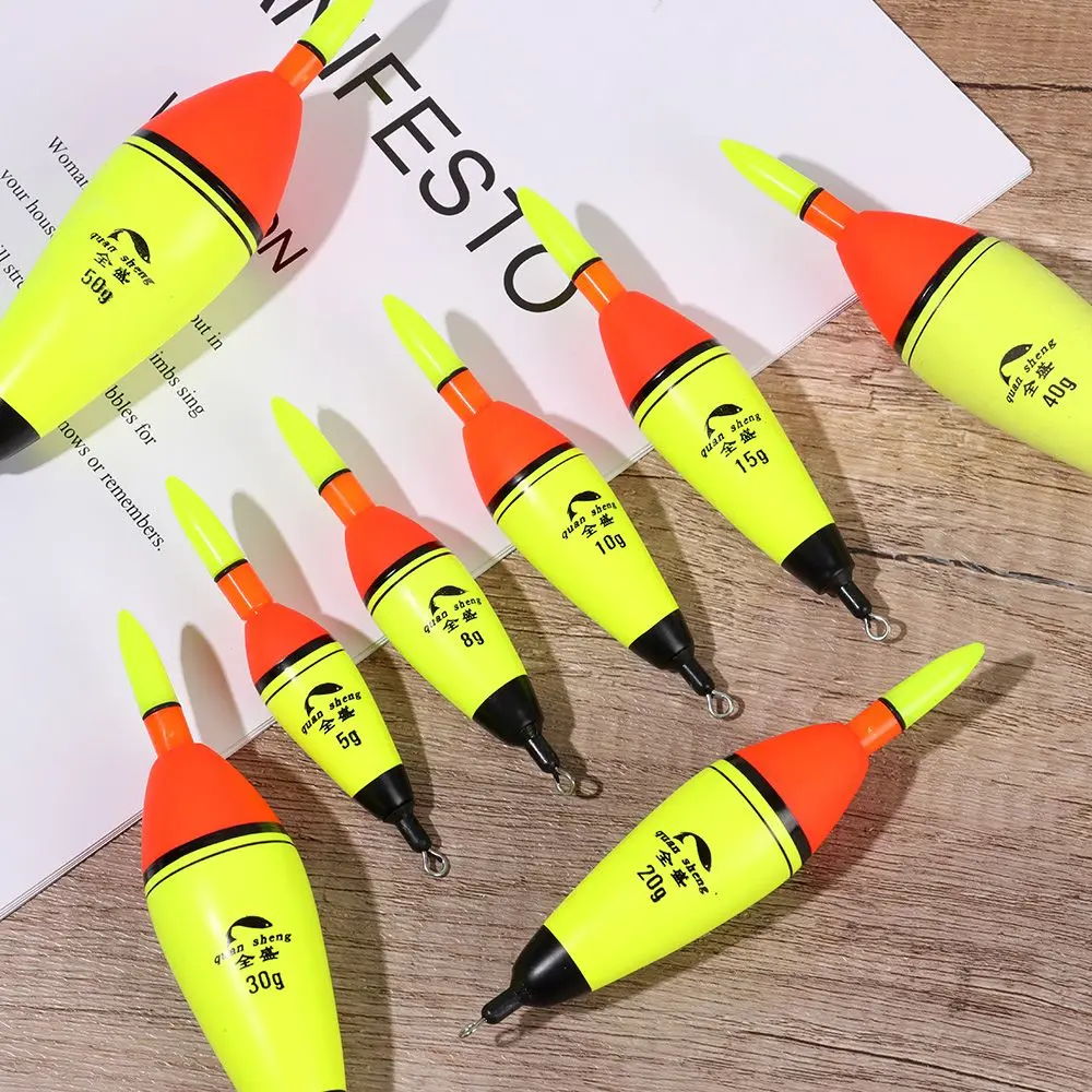 Flotador de pesca luminoso EVA, iluminación nocturna Vertical larga, Bobber, pesca de carpa, lubina, 5g-100g, bola electrónica de plástico, flotabilidad Boia - imagen 5