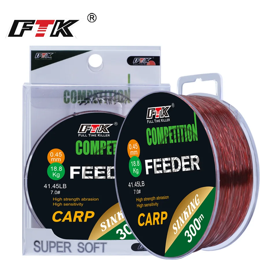 Sedal Nailon Fluorocarbono Carpa Súper Resistente 0.14-0.50mm 15-45LB