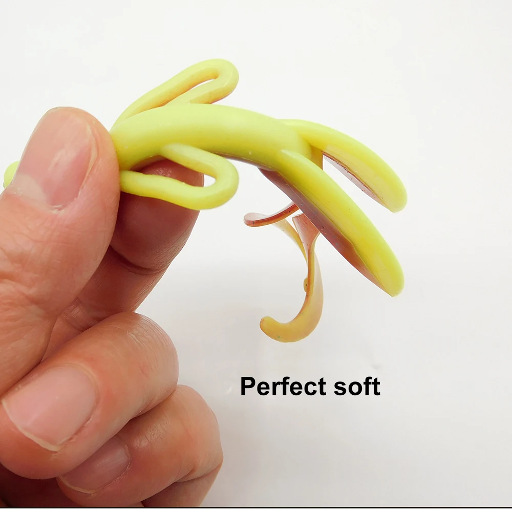 ESFISHING-señuelo de pesca suave con cepillo BB para camarones, cerdo de 100mm, cebo Artificial para perca, Lucio, lubina, sales y atractivos - imagen 2