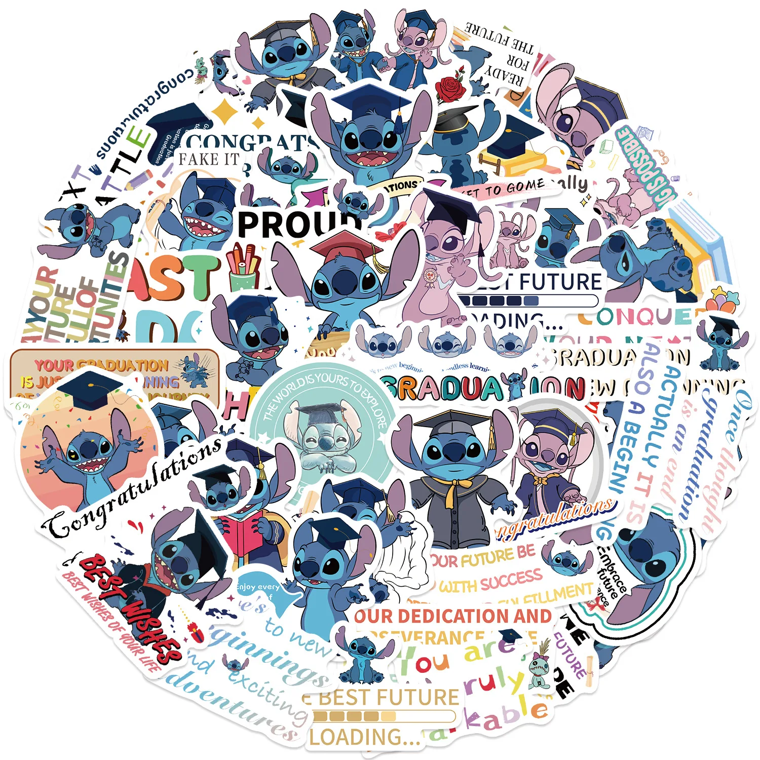 Pegatinas Disney graduación impermeables – Maleta, portátil y guitarra - imagen 2