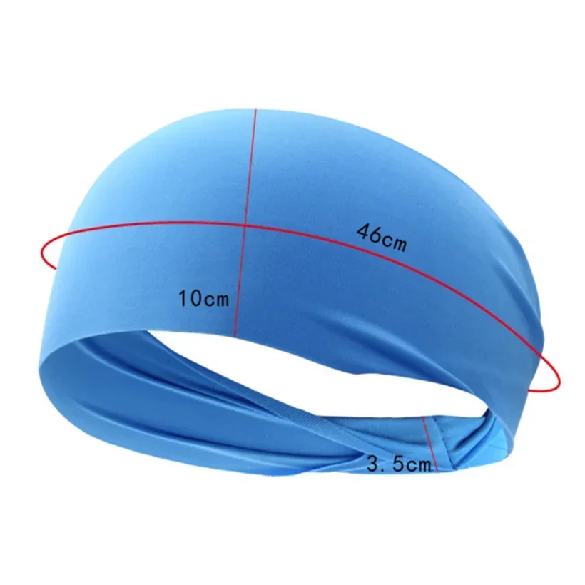 Diadema elástica para Yoga, banda para el pelo deportiva para correr, turbante para gimnasio al aire libre, banda para el sudor, vendaje de Fitness para mujeres/hombres - imagen 3