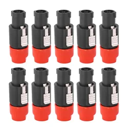 Conector de altavoz C-NL4FC, mecanismo de bloqueo resistente al agua, conector de altavoz de Audio, clasificación de 30A RMS para diámetro de cable de 6-15mm, 10 Uds.