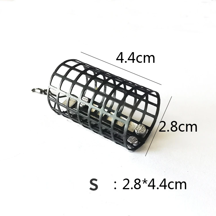 Jaula redonda de Metal para cebo, anzuelo de acero S/L, 30g, accesorios de pesca de carpa europea, suministros de pesca, equipo de pesca - imagen 2