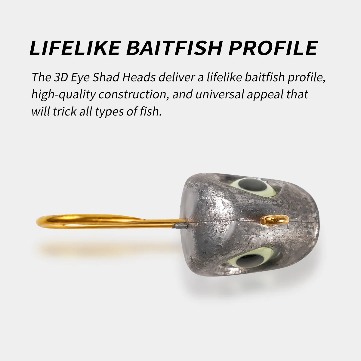 Jig Head para vinilo con sistema peso perdido