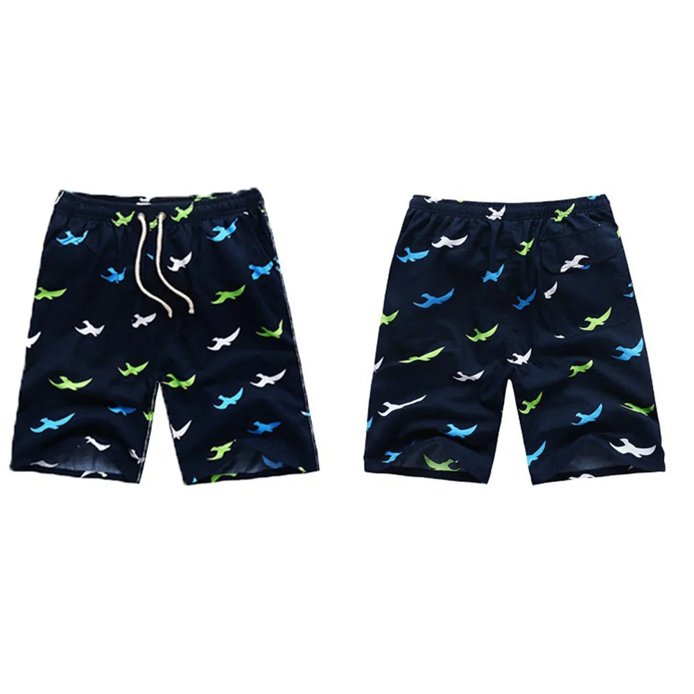Pantalones cortos de surf con cintura elástica y cordón estampado - imagen 5