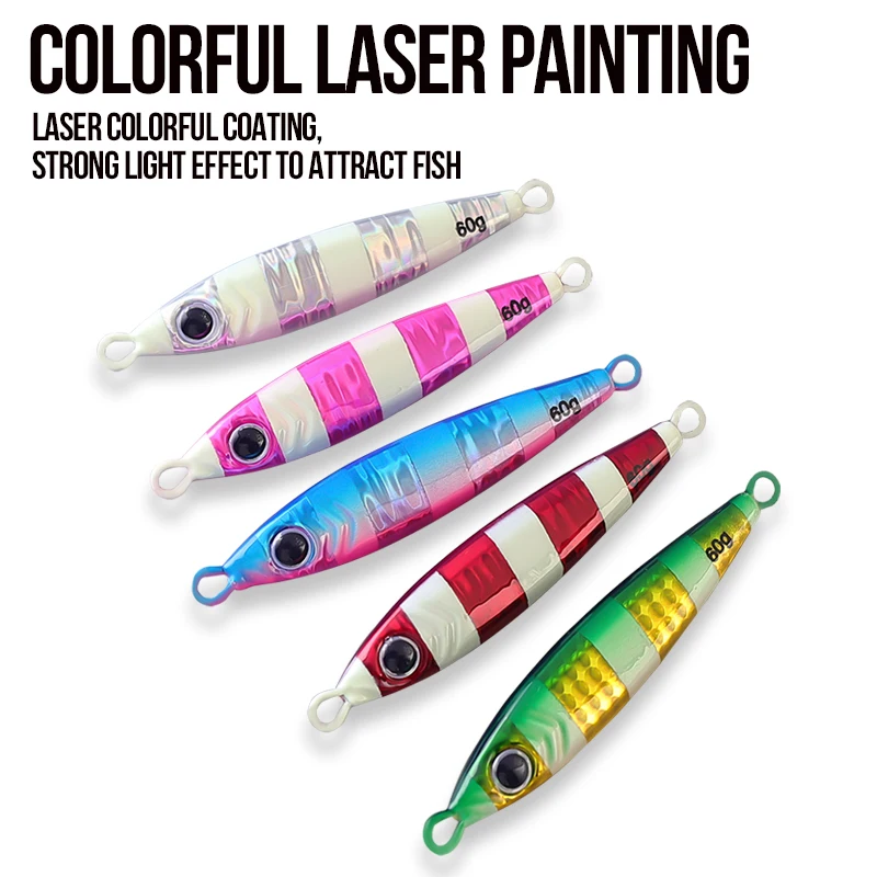 TAIYU Placa de hierro de extracción rápida pescado de plomo 20g/30g/40g placa de hierro Barracuda con cuchara giratoria de un solo Flash bomba de pesca de barco amarillo T - imagen 2