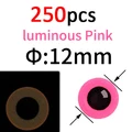 250pcs pink 12mm