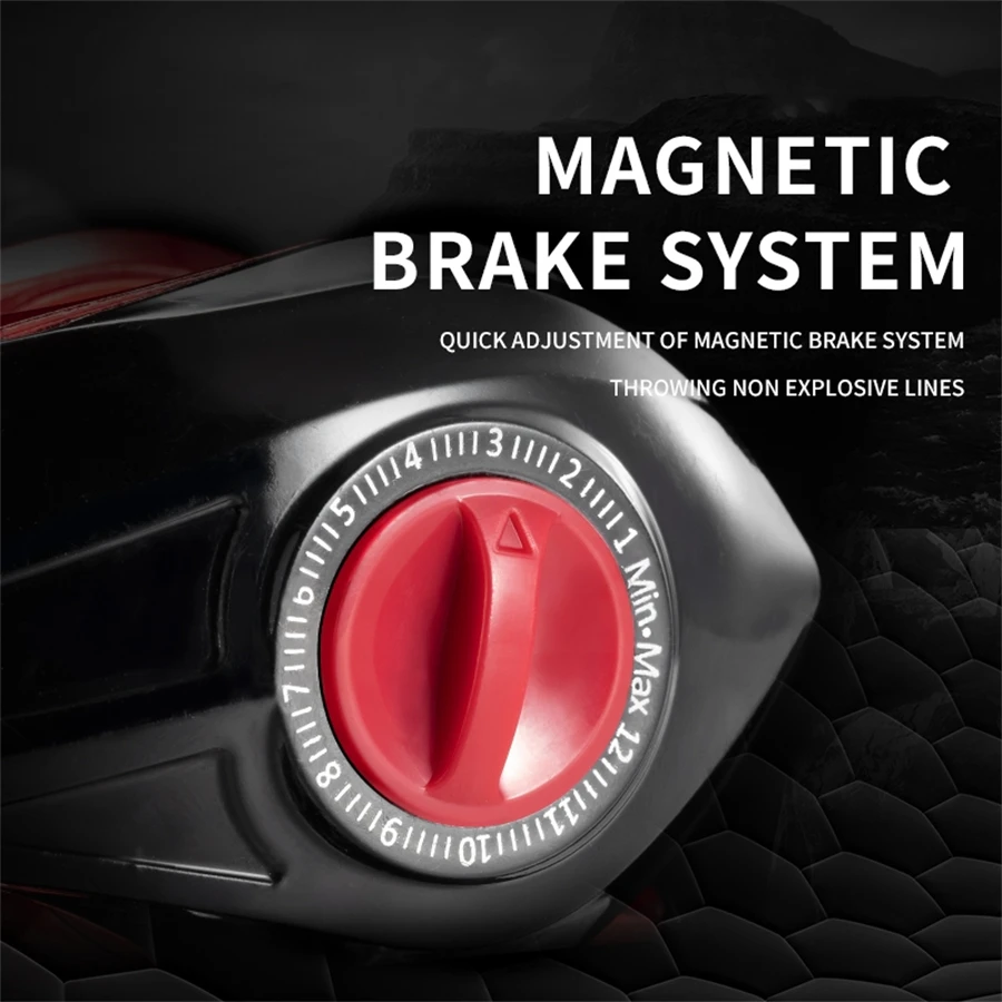 BR carrete de fundición de cebo, aparejos de pesca lisos, Baitcaster - imagen 3