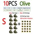 10pcs Olive S