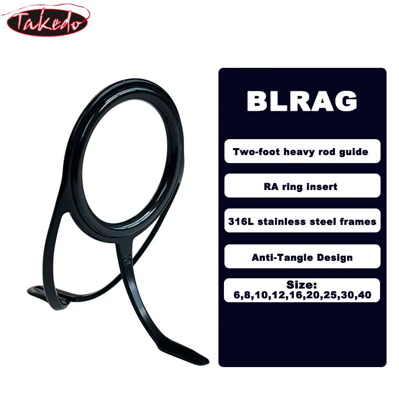 TAKEDO BLRAG Guías de cañas marco inox 316L alta resistencia - imagen 2