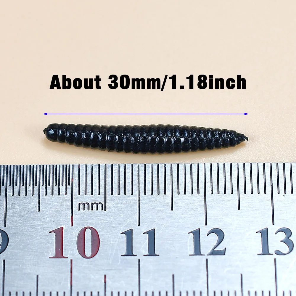 60 unids/pack 30mm lombriz biónico gusano simulado plástico suave señuelos pesca de lubina Senko larvas gusanos cebo de pesca señuelo - imagen 4