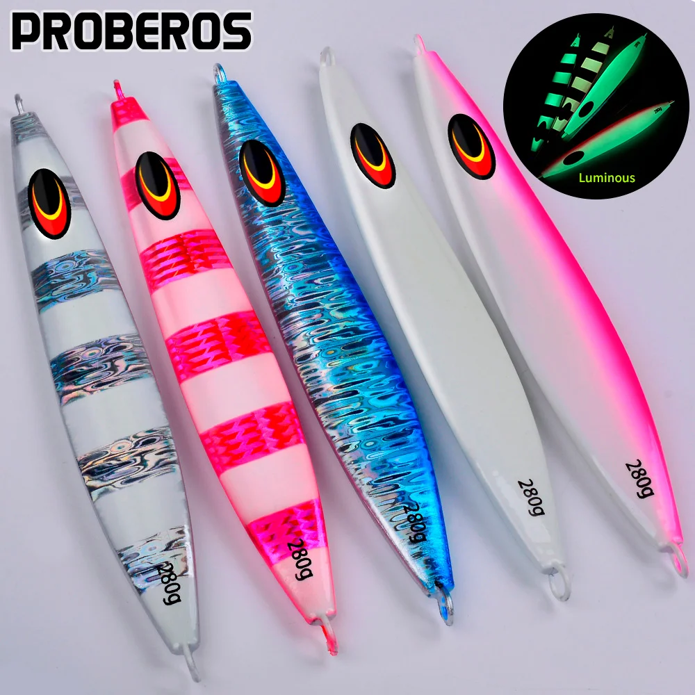 Proberos, 1 unidad, plantillas de agua salada, señuelos de lanzamiento de Jigging de velocidad, señuelos artificiales de Jigging Vertical - imagen 2