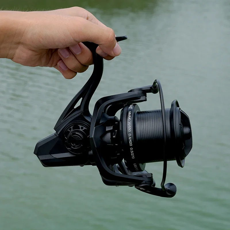 Nuevos carretes de pesca giratorios grandes, arrastre máximo de 20KG, potente carrete de pesca de carpa de agua dulce y salada, serie 8000 9000 10000 12000 14000 - imagen 3