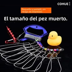 Hebilla de pez vivo para niños, cerradura de pez asiática de carretera, cerradura de pez de pato amarillo grande y simple, accesorios de hebilla telescópica para peces colgantes