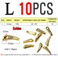 10pcs Size L Golden