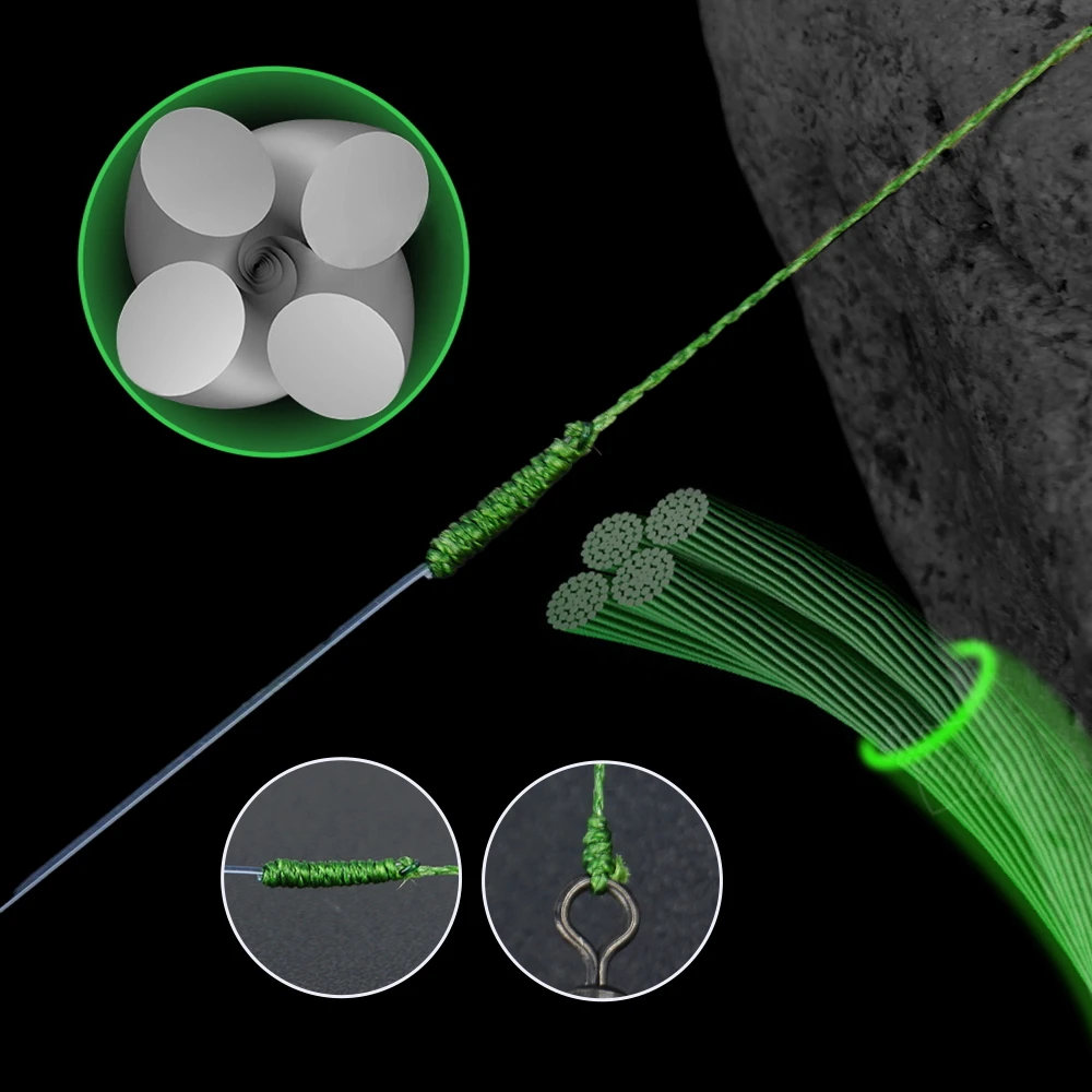 Hirisi-sedal de pesca trenzado de PE, 4 hebras, 200M, hilo de pescar multifilamento duradero japonés, sedal de pesca de carpa súper suave - imagen 4
