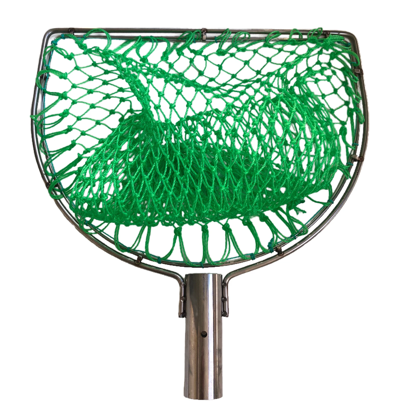 POUI COME DREAM Red de aterrizaje de doble anillo de acero inoxidable fuerte para reemplazar la cabeza Red resistente al desgaste y de secado rápido 30 cm-40 cm - imagen 5