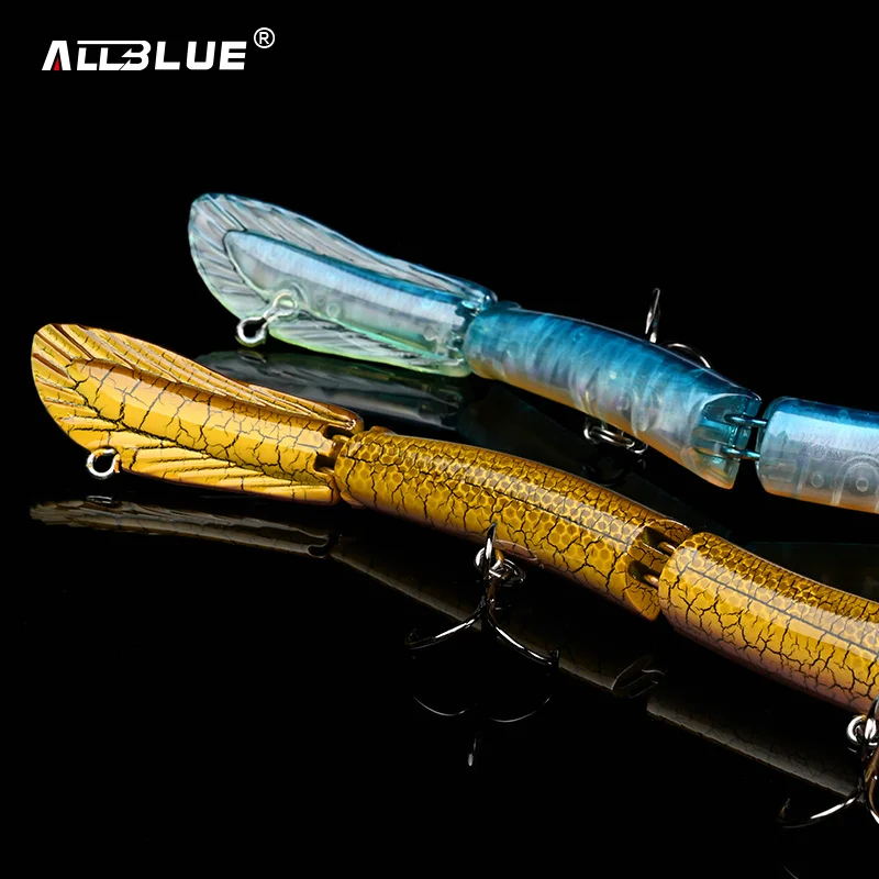 ALLBLUE-señuelo de pesca de anguila articulada, 26g, 235mm, pececillo flotante lento, Wobbler, Jerkbait, cebo duro Artificial, Lucio, perca - imagen 5