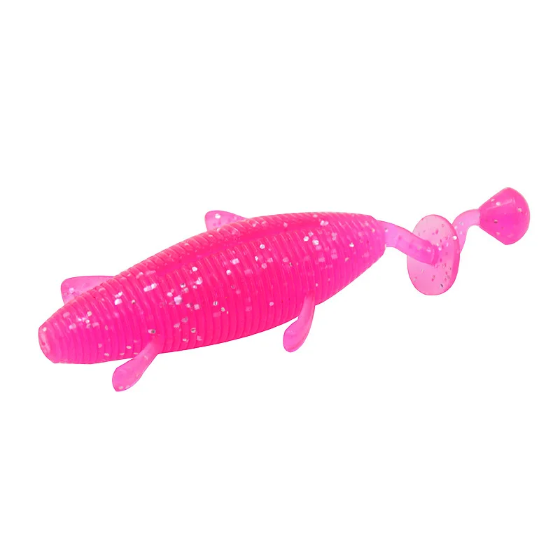 Señuelo de pesca flotante gusano 11 cm/15g TPR cebo suave cabeza de serpiente simulación de pez mosca señuelos artificiales Bass Killer lote 6 piezas venta - imagen 5