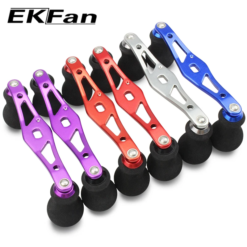 EKFan-carrete con mango de pesca, mango de aleación de aluminio y perillas de EVA, traje para SHI y DAI, accesorios de aparejos de Baitcasting - imagen 4