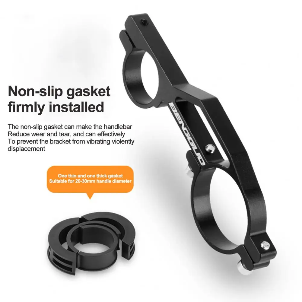 Soporte de extensión de manillar de bicicleta, soporte de extensión de bicicleta de aleación de aluminio para medidor de código, barra transversal de 10/20cm - imagen 3