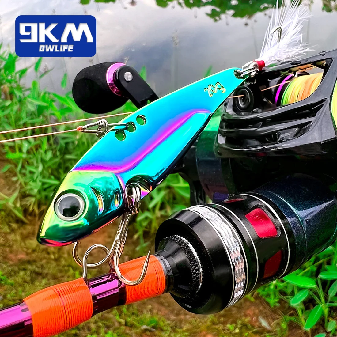 Señuelos de pesca de agua salada, 5 ~ 20g, cucharas, señuelos de Jigging, VIB, hundimiento, Señuelos de pesca de agua dulce para lubina, trucha, salmón - imagen 2