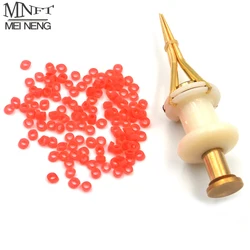 MNFT-señuelo de gusano de sangre asistido, gránulo, Clip de gusano angular, banda de pesca de carpa, alicate de pellets, herramienta de carga de larvas de gusano, 1 Uds.