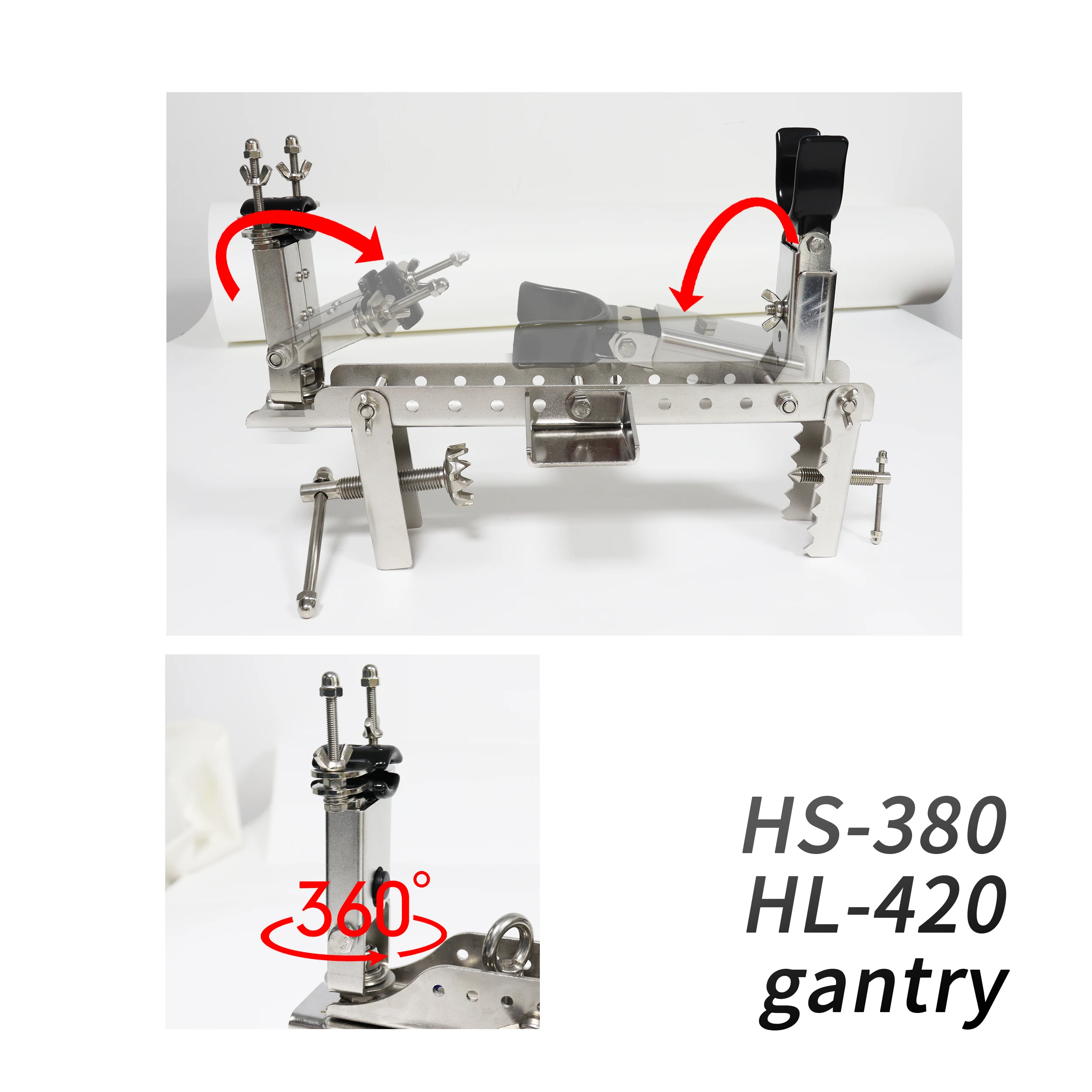 Soporte para caña de pescar de aguas profundas, soporte de gran tamaño, acero inoxidable 304, ajustable, soporte para caña de pescar en barco oceánico, aparejos de herramientas - imagen 5