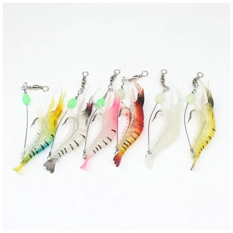 Señuelo gamba artificial 9 cm para pesca nocturna - imagen 4