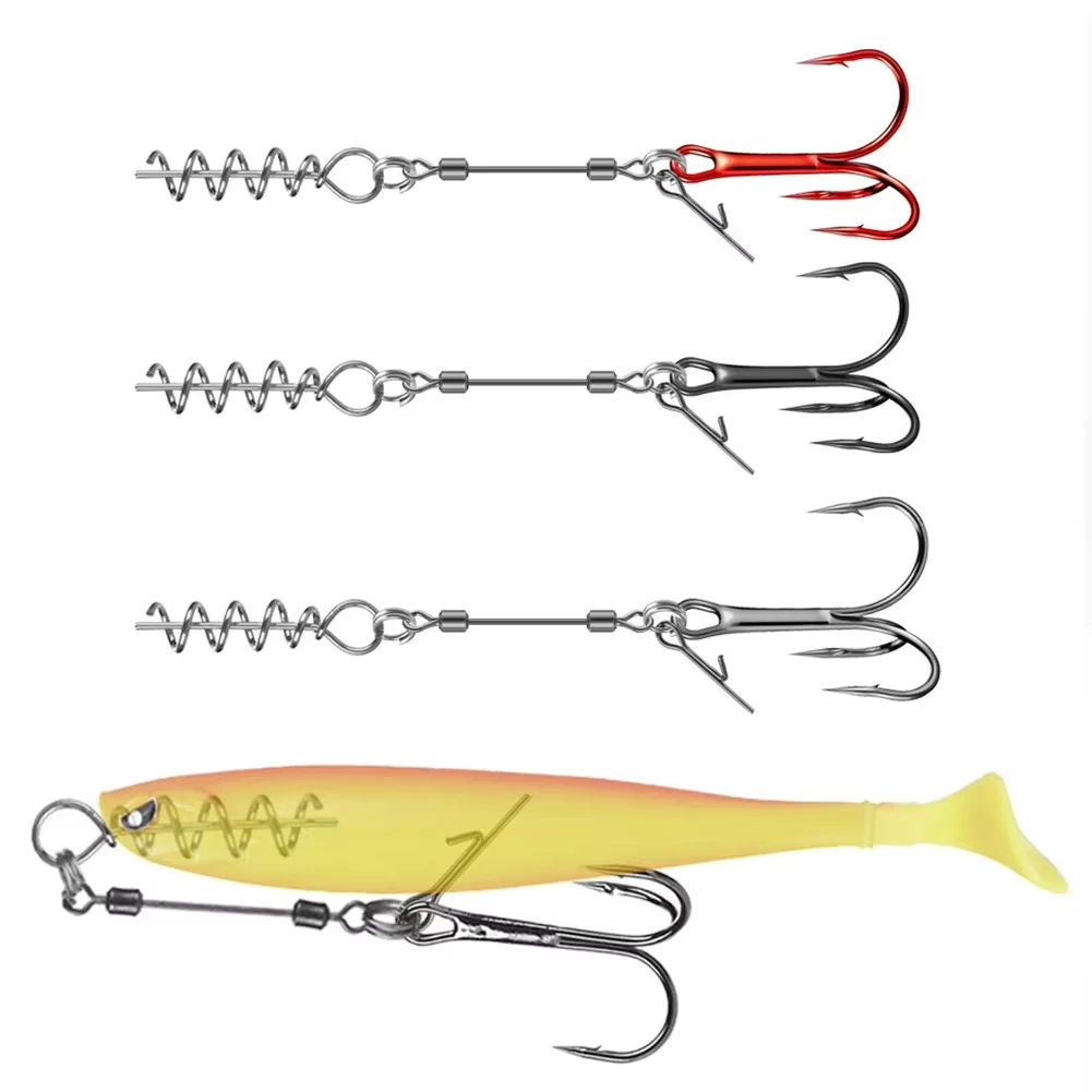 Anzuelos triples FishTrip – Cable acero con cierre de muelle - imagen 4