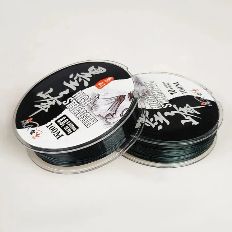 Sedal de pesca de nailon, caña de pescar de carrete continuo para peces grandes, accesorios de pesca de anclaje, color negro - imagen 4