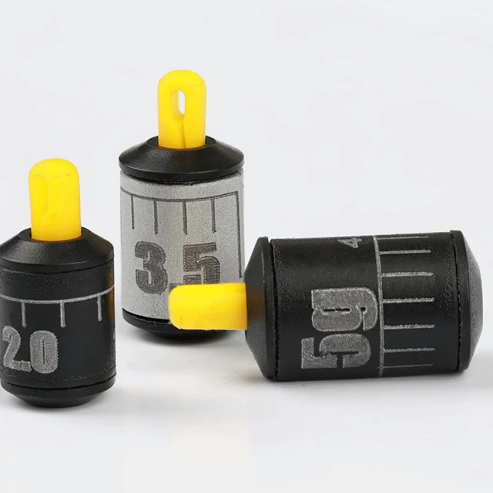 Kit de pesas de pesca de peso compacto, marcos de escala de diseño cilíndrico, aparejos de pesca, báscula cilíndrica con forma de gota de agua - imagen 3