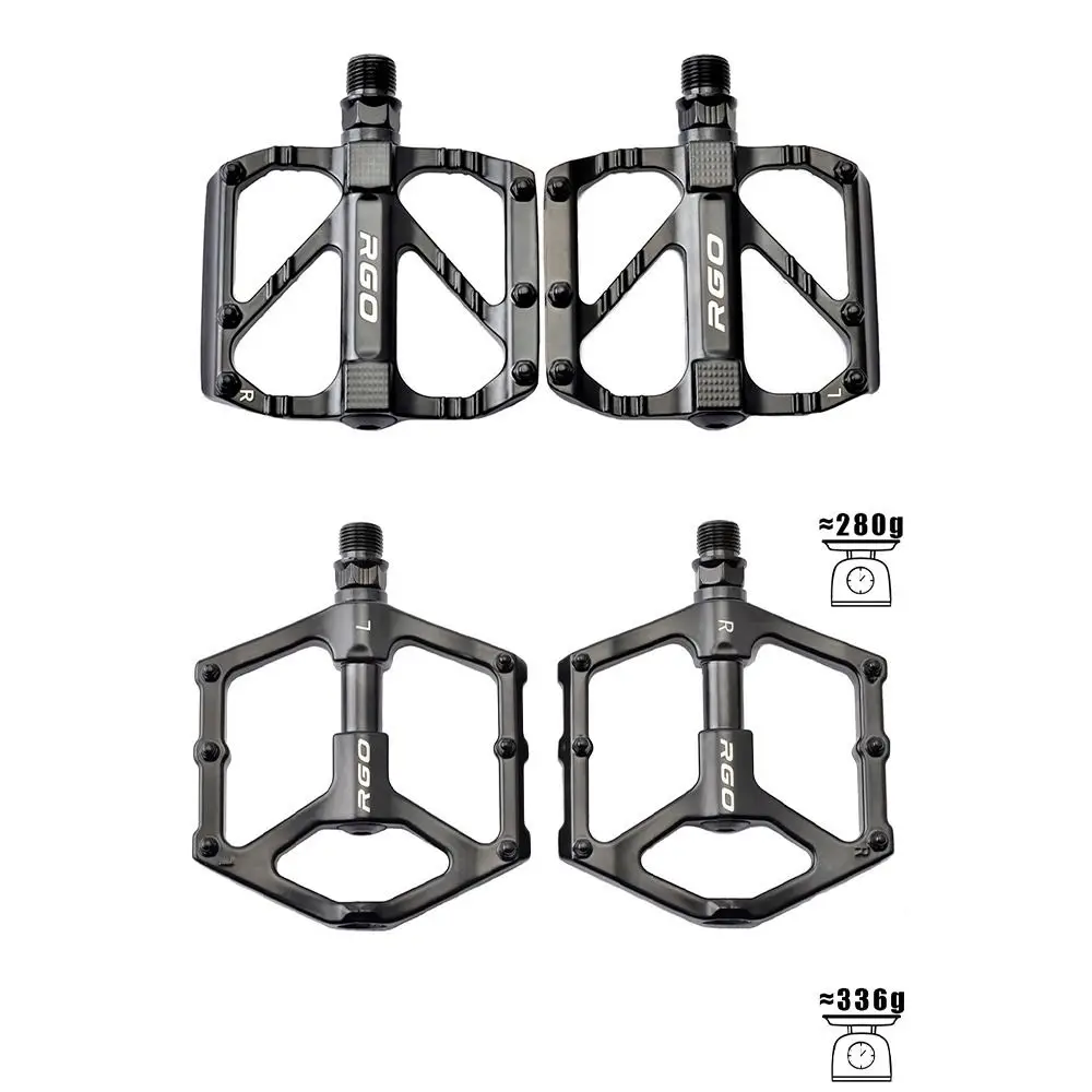Pedales de bicicleta de aleación de aluminio, fáciles de instalar, antideslizantes, reemplazo de plataforma de pie de bicicleta, pedales de ciclismo negros, bicicleta de carretera MTB - imagen 3