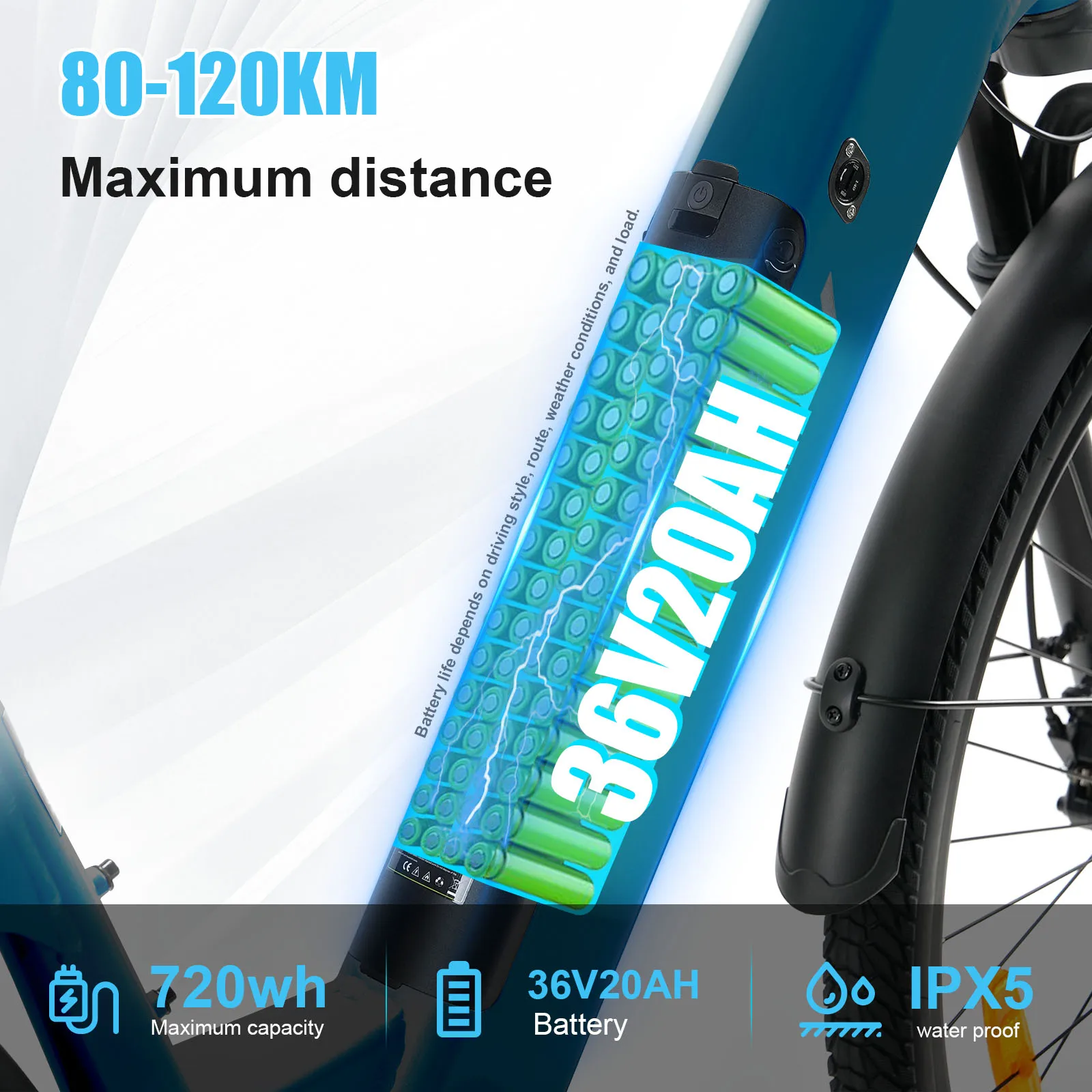 Bicicleta Eléctrica Montaje Central BaFang 250W – 28 Pulgadas - imagen 2