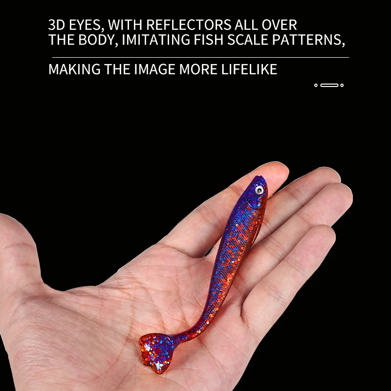 FSDZSO-señuelo de pesca suave, cebo de gusanos de silicona de 100mm y 120mm, cebos de goma artificiales para Lucio, pececillo, Wobblers, Swimbaits - imagen 4