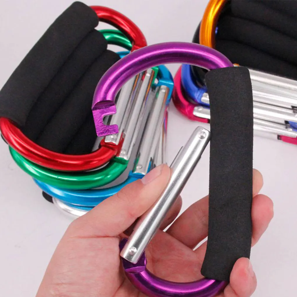 Mosquetón grande de 14x1,2 cm, hebilla de Montañismo de aleación de aluminio ultraligera para acampar al aire libre, senderismo, escalada, ciclismo, pesca, 1 ud.