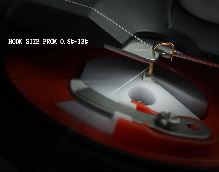 Máquina eléctrica automática de anzuelos de pesca, dispositivo de atado de línea, herramienta, accesorios de aparejos de pesca, B439 - imagen 3