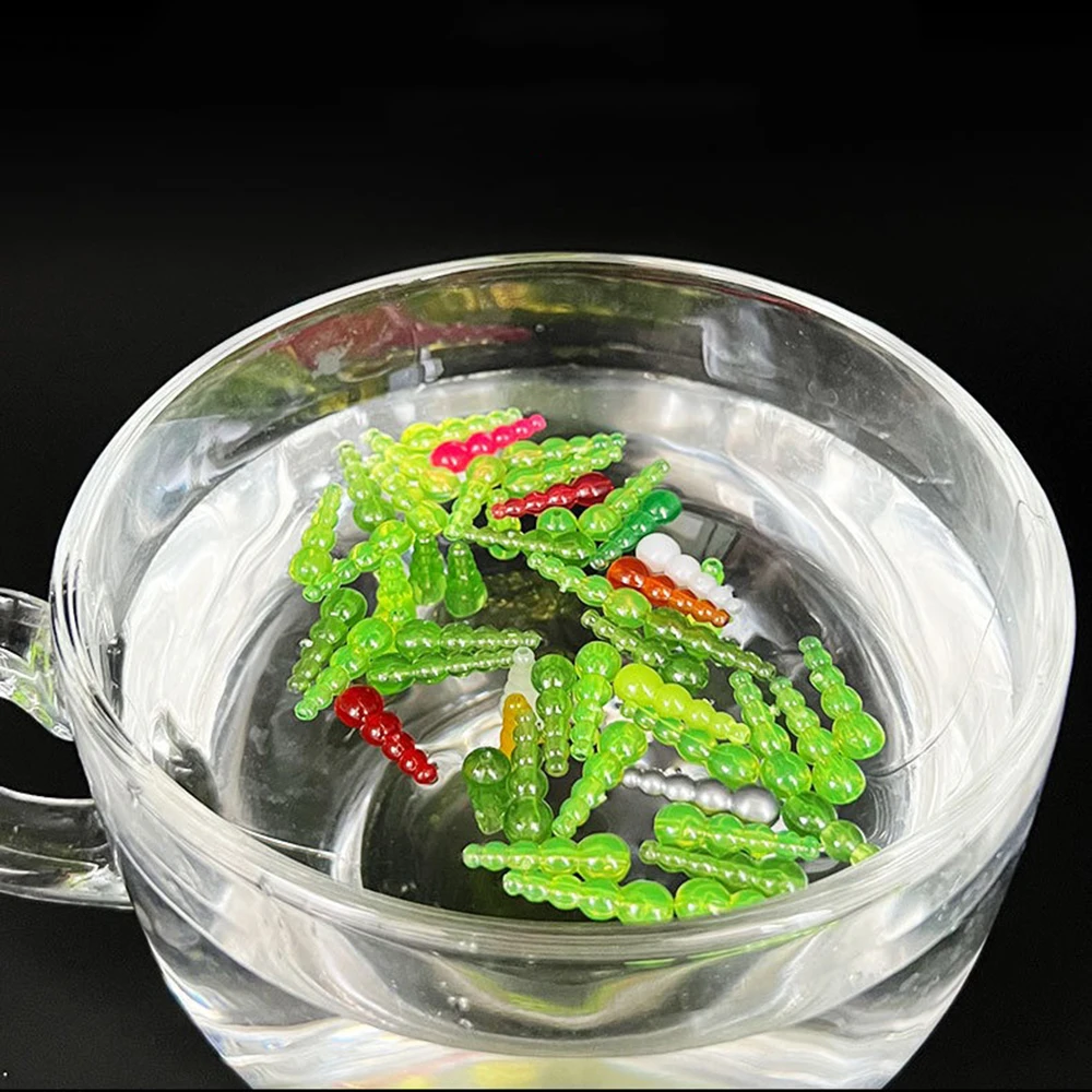 50 Uds. De cuentas de pesca de plástico, Spinner en línea, Spinnerbait, aparejo dorado, cuentas de pesca apiladas, señuelo para accesorios de aparejos de pesca de carpa - imagen 5