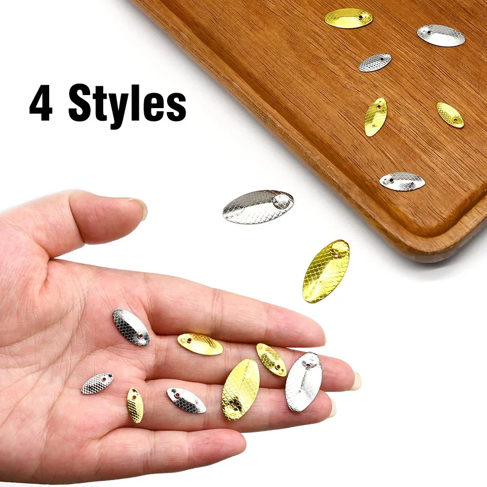 MNFT Juego de cebo giratorio de 20 piezas, señuelos de pesca de Metal con diseño de cuchara para gusanos de cebo duro, Kit de cucharas de pesca - imagen 5