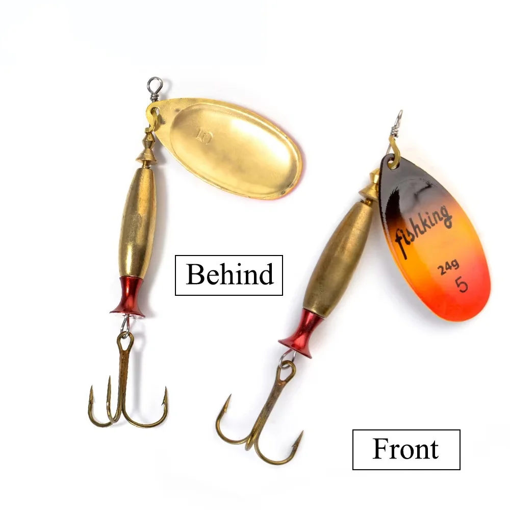 NGB-cebo giratorio de fundición larga, señuelo de pesca con anzuelo triple, 18g, 24g, señuelo tipo cuchara de Metal, cebo duro, Wobblers artificiales para curricán, Lucio - imagen 4