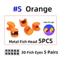 5pcs orange S