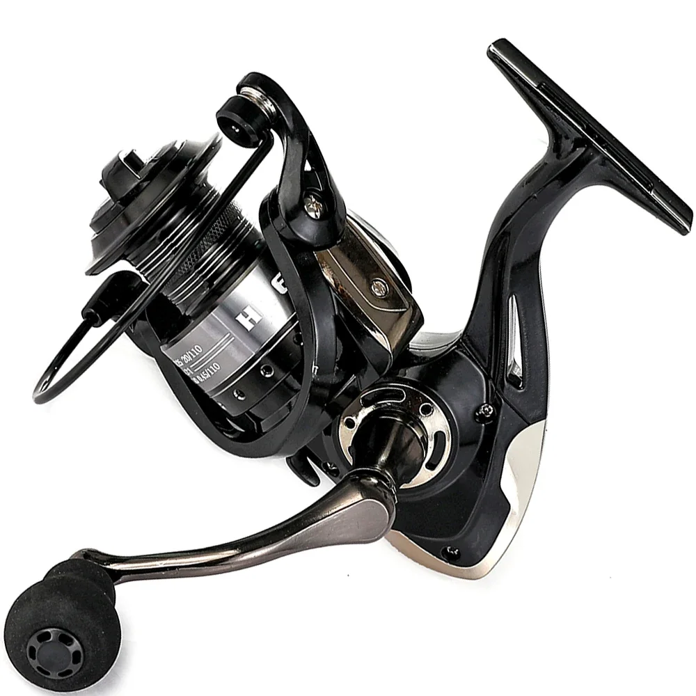 Carrete giratorio de alta calidad, mango de carrete de Metal, plantilla de mar, carrete de carpa, arrastre máximo de 8KG para pesca, bobina 2000 3000 4000 5000 6000 7000 - imagen 4