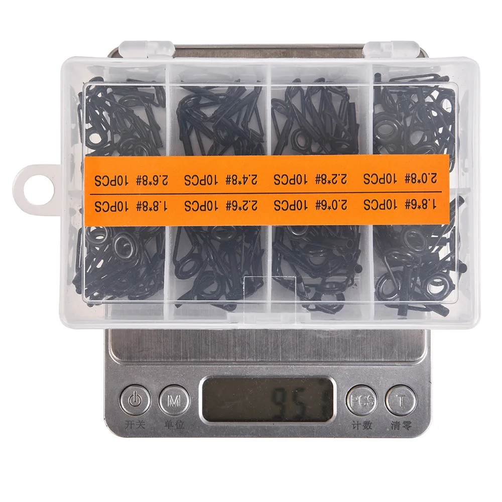Juego de 80 piezas de acero inoxidable para caña de pescar, Kit de reparación de poste, accesorios de repuesto, 1,8mm-2,6mm - imagen 5