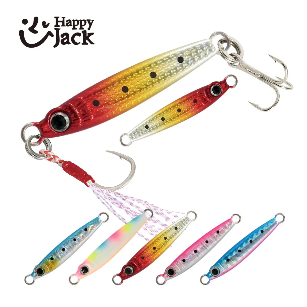 HappyJack Micro Metal Jig – Cuchara para Shore Casting Jigging en agua salada