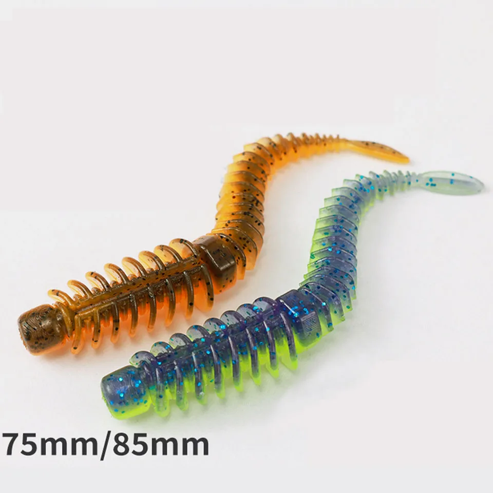 Estos vibrantes gusanos de cebo realista son perfectos para los entusiastas de la pesca