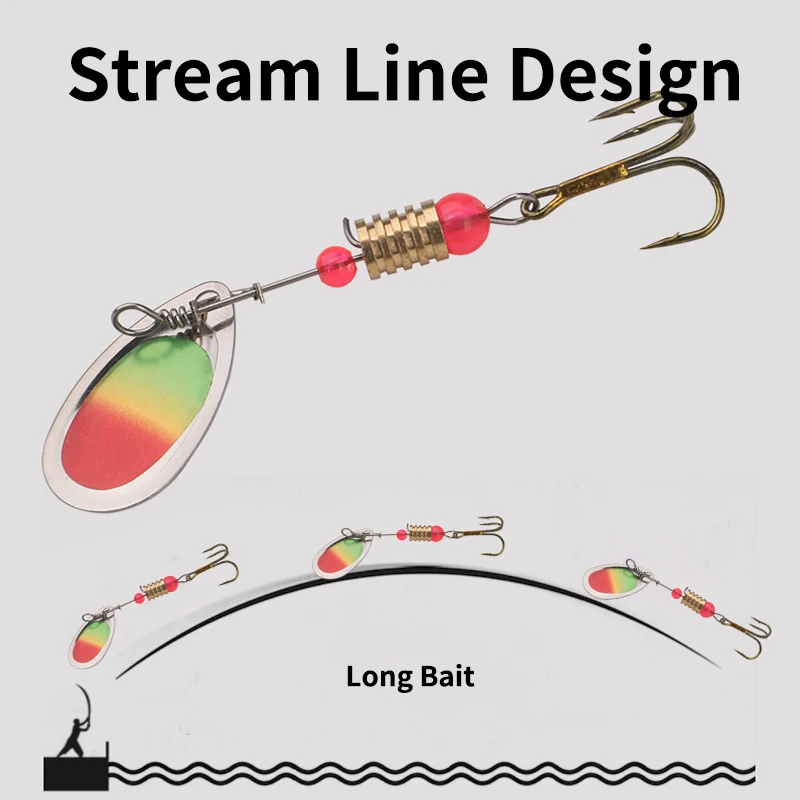 Kawa nuevo 16 unids/lote cucharas de Metal Spinner señuelos 3,4g Jig Spoonbaits Crankbaits pesca Wobblers para Lucio conjunto de ganchillo cebos aparejos - imagen 4