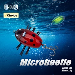 Topwater Kingdom Microbeetle – Señuelo insects flotante anzuelo triple