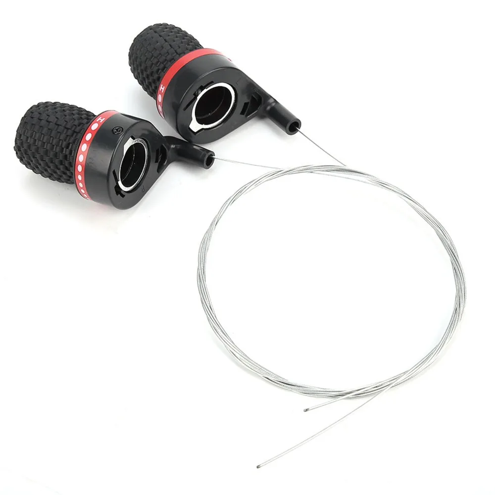 Durable 18/21 velocidades de bicicleta palanca de cambios de velocidad de plástico giratorio agarre de bicicleta palanca de cambios de velocidad de montaña bicicleta de montaña - imagen 3