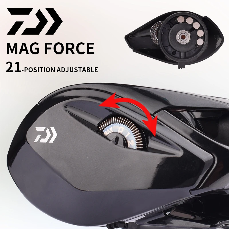 2025 DAIWA PR100 II PRO carrete de pesca Baitcasting 3 + 1BB 7,3: 1 relación 190g cuerpo ligero sistema de frenos MAGFORCE carrete de agua de mar - imagen 3