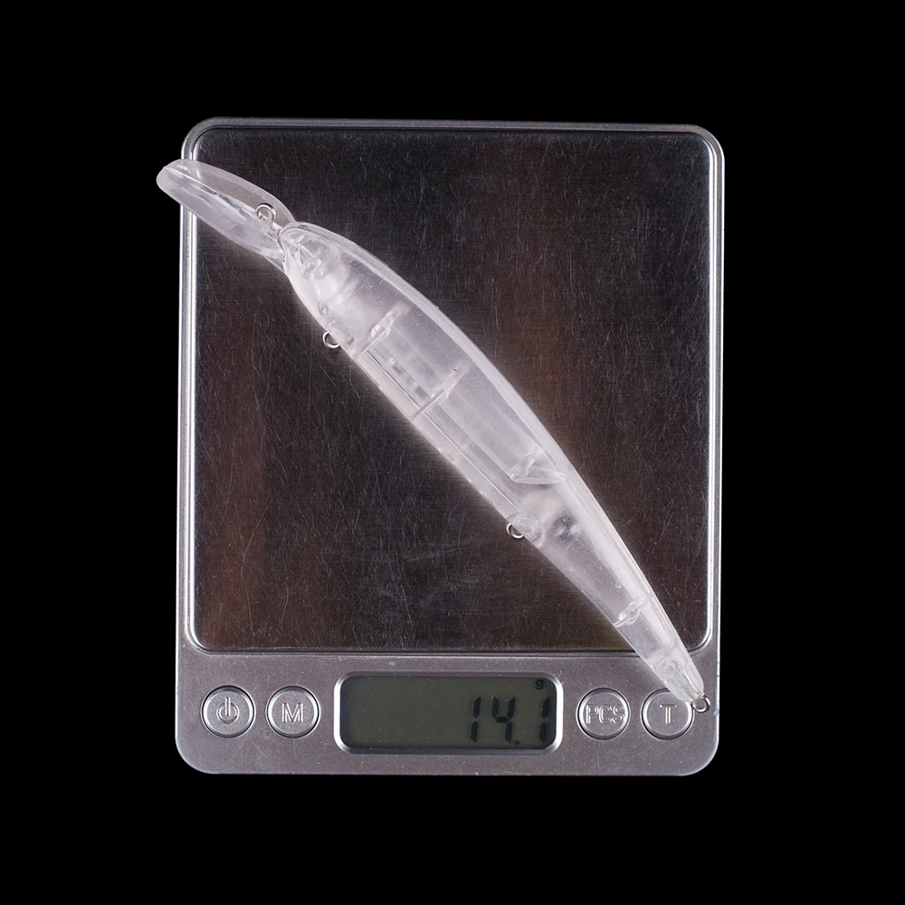 Hanlin-SEÑUELOS DE PESCA DE pececillos, cebos artificiales de cuerpo duro sin pintar, aparejos de lubina en blanco, 10/20 piezas, 14,5 CM, 14G - imagen 3